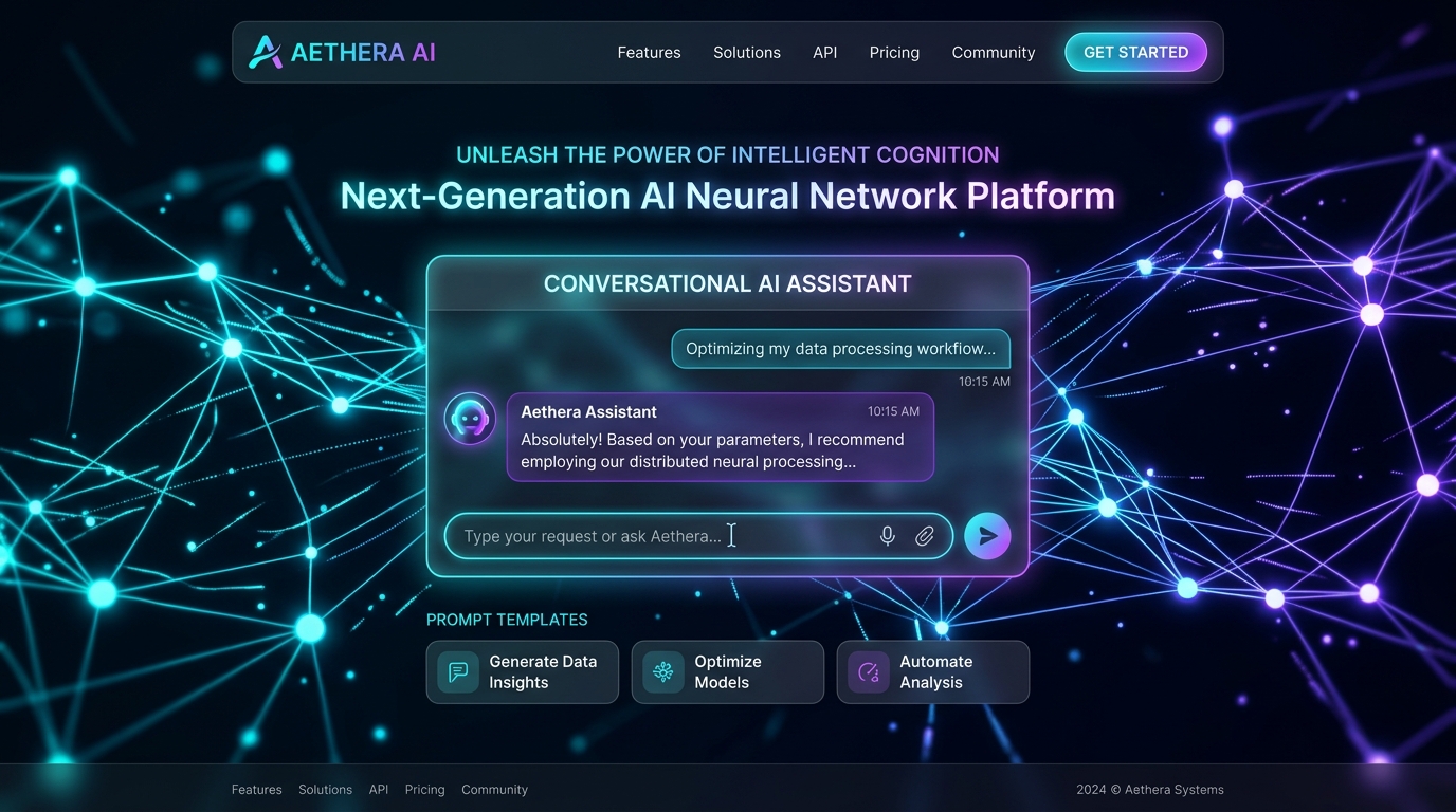 Aethera AI Neural Cognitive Web Platform